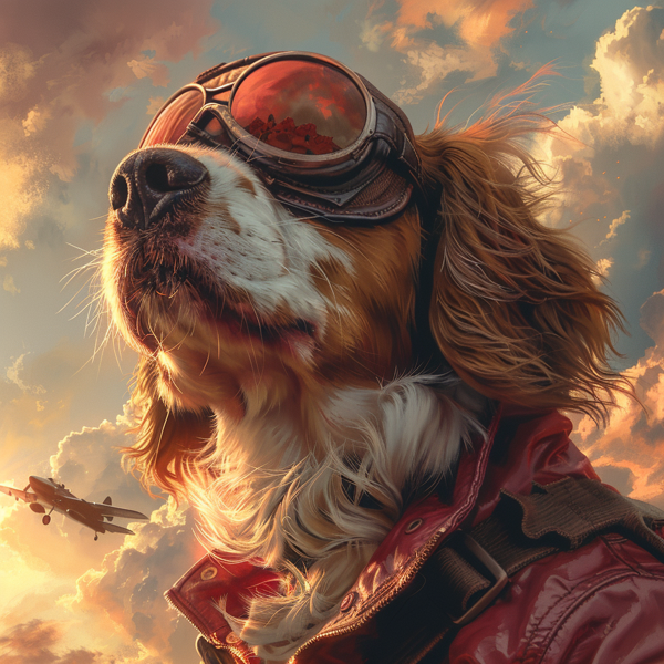 Aviator Pup Adventure Canvas